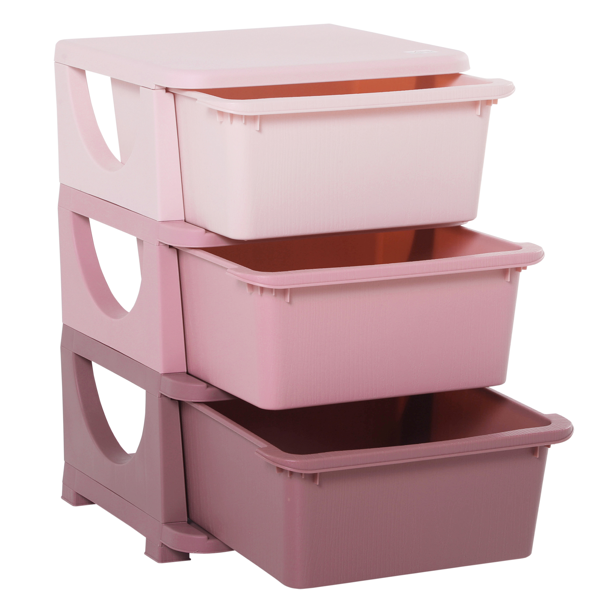 Pink Kids Storage Unit - 3 Tier Organizer