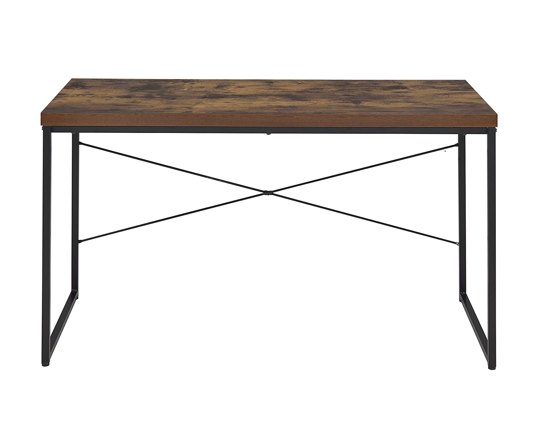 Black Oak Writing Desk - Industrial Style Computer Table