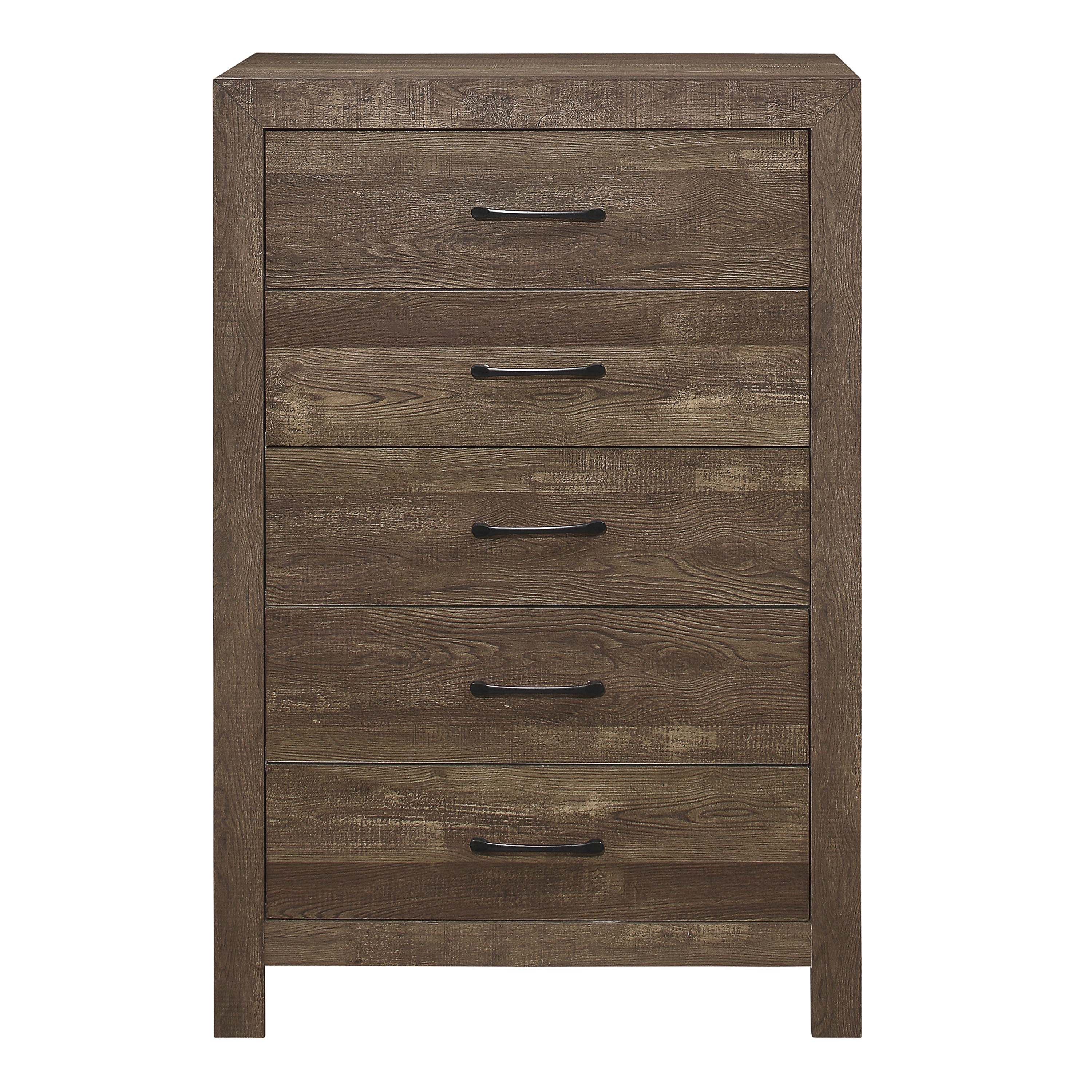 Rustic Brown 5-Drawer Chest of Drawers - Bedroom Furniture