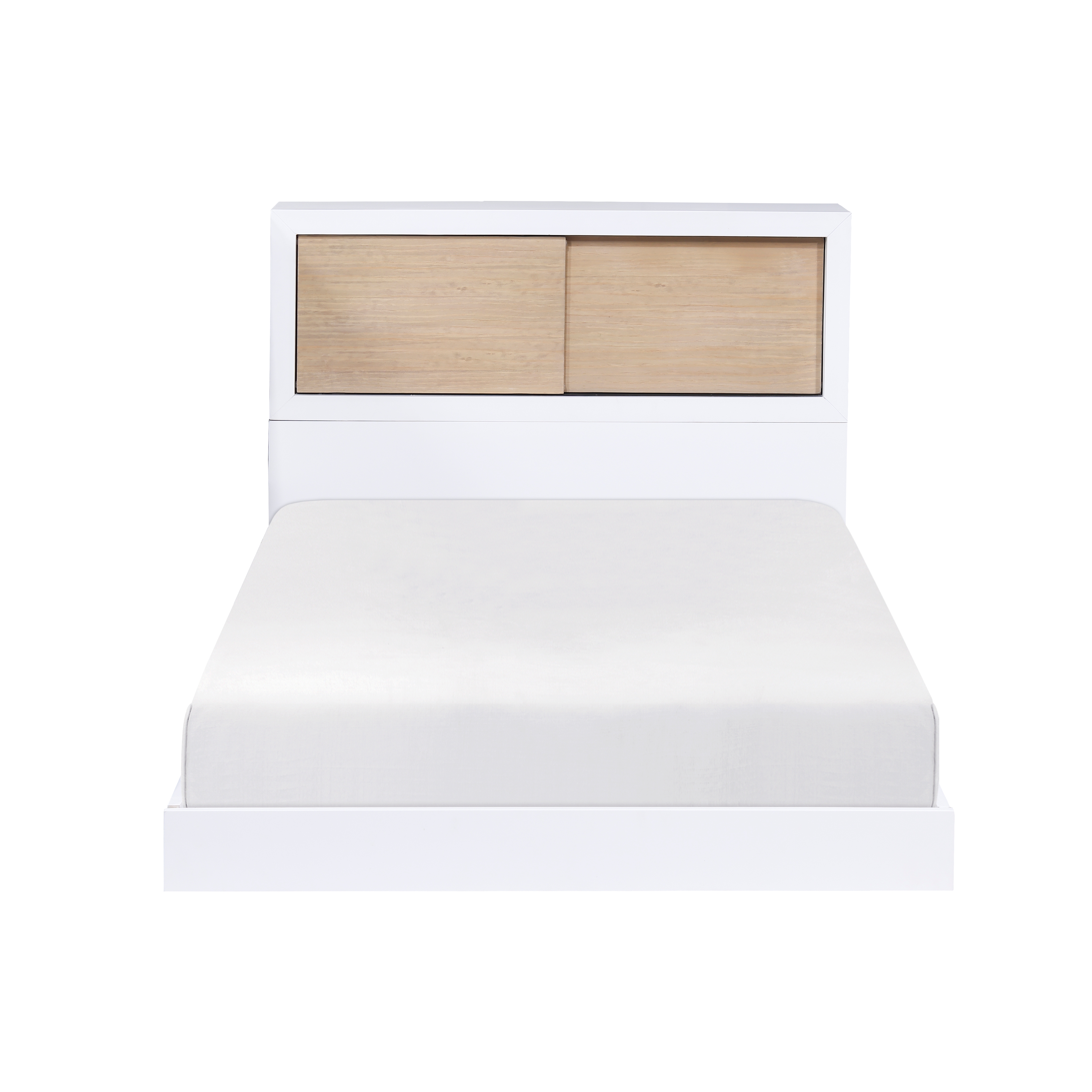 Twin Bookcase Bed Headboard - Mid-Century Modern