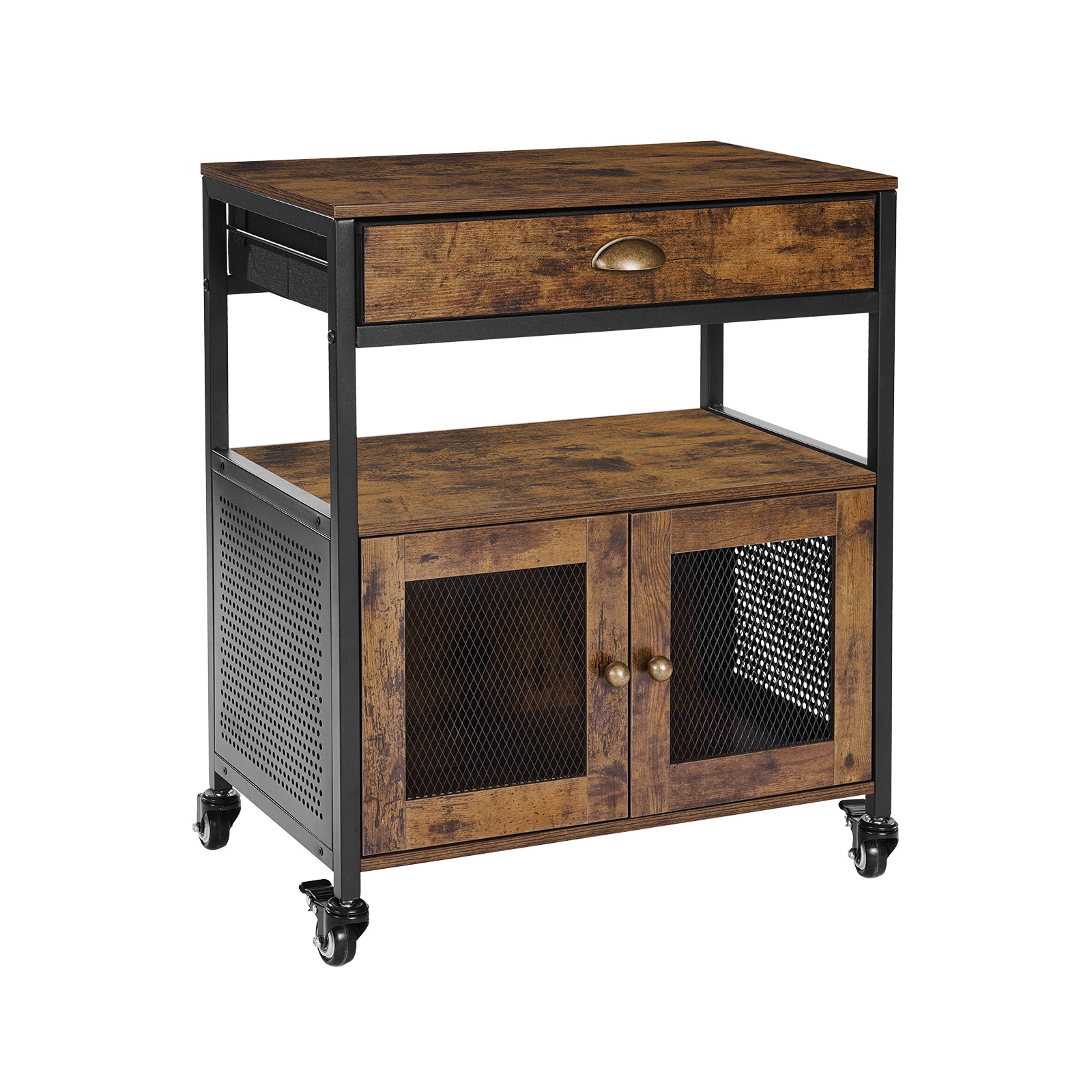 24 Inch Farmhouse Coffee Bar Cabinet with Storage